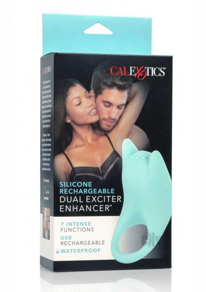 Silicone Rechargeable Dual Exciter Enhancer Ring | SexToy.com
