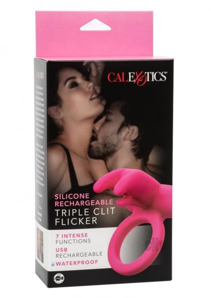 Silicone Rechargeable Triple Clit Flicker | SexToy.com
