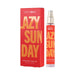 Simply Sexy Lazy Sunday pheromone perfume spray bottle and matching red box with bold orange lettering.