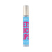Simply Sexy Let's Lock Lips pheromone perfume in a 0.3 fl oz clear bottle with blue and pink label and silver cap.