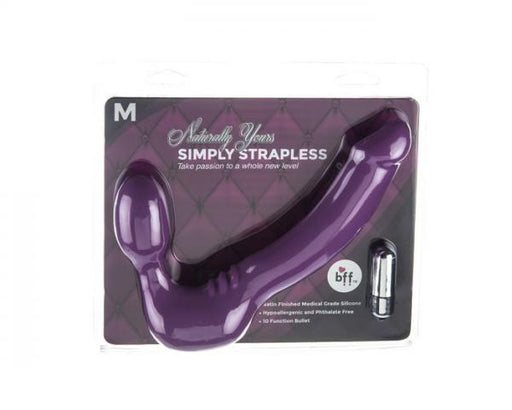 Simply Strapless Purple Double Dildo Medium | SexToy.com