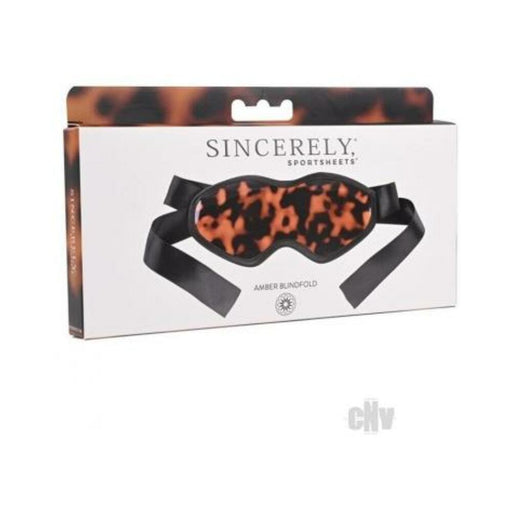 Sincerely, Sportsheets Amber Collection Blindfold Tortoiseshell | SexToy.com