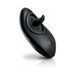 Black silicone rimming stimulator with ergonomic design and control buttons on a white background.
