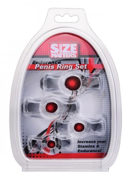 Size Matters Endurance Penis Ring Set Clear | SexToy.com