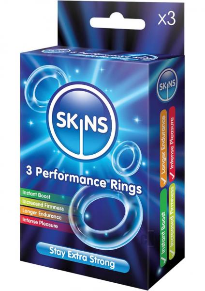 Skins Performance Ring 3 Pack Cock Rings | SexToy.com