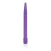 Slim, slender purple vibrator with smooth tapered tip and twist base for adjustable vibration settings.