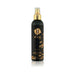 Black and gold 8.5 oz spray bottle of Sliquid Shine organic intimate toy cleaner with floral design on label.