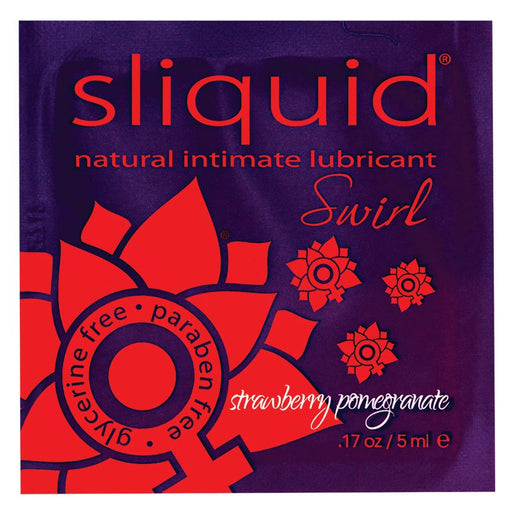 Sliquid Swirl Lubricant Pillow - .17 oz Strawberry Pomegranate - SexToy.com