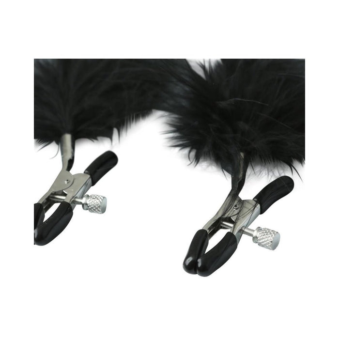 S&M Feathered Nipple Clamps | SexToy.com
