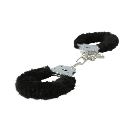 S&M Furry Handcuffs: Black | SexToy.com