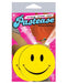 Bright yellow smiley face pasties in colorful Pastease branded packaging with playful design accents.