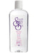 Clear 8 oz bottle of Smooth and Slick water based lubricant with white cap and purple label text.