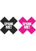 Spank Me X Pasties 2 Pairs 1 Black/1 Pink | SexToy.com