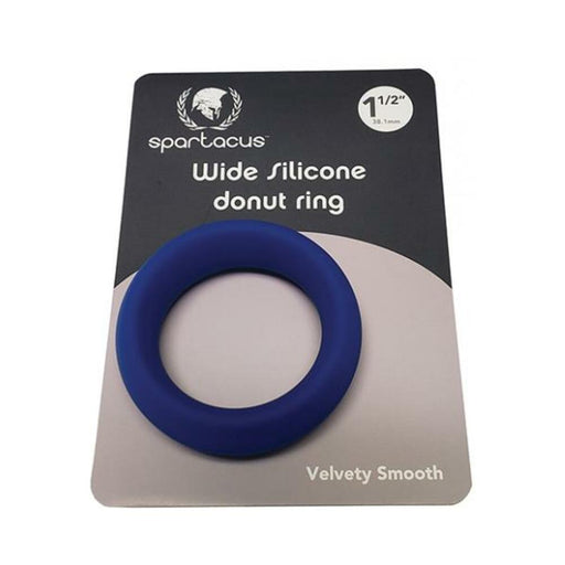 Spartacus 1.5" Wide Silicone Donut Ring - Blue - SexToy.com
