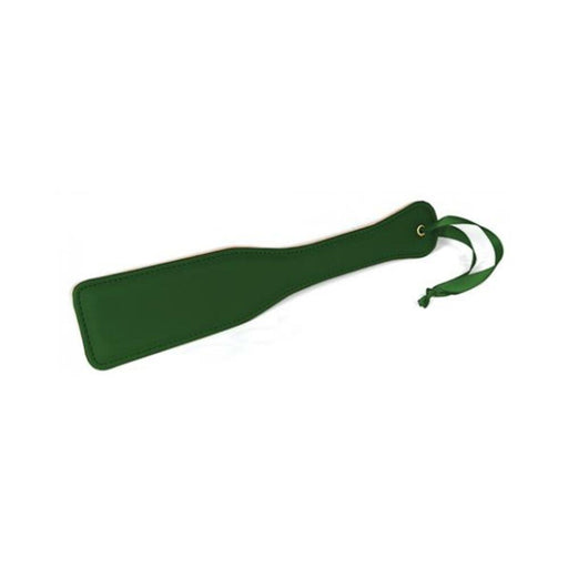 Spartacus Green Pu Paddle With Reverse Plush | SexToy.com
