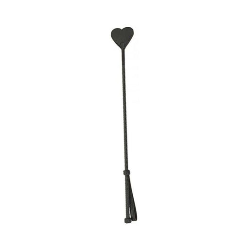 Spartacus Heart Riding Crop Brown Leather - SexToy.com