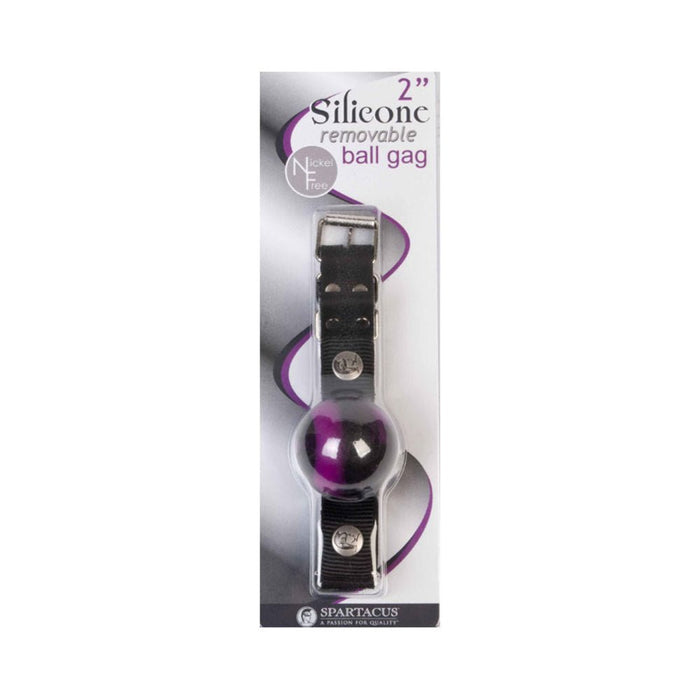 Spartacus Silicone Removable Ball Gag 2 inches Swirl | SexToy.com