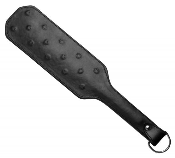 Spiked Leather Fraternity Paddle Black | SexToy.com