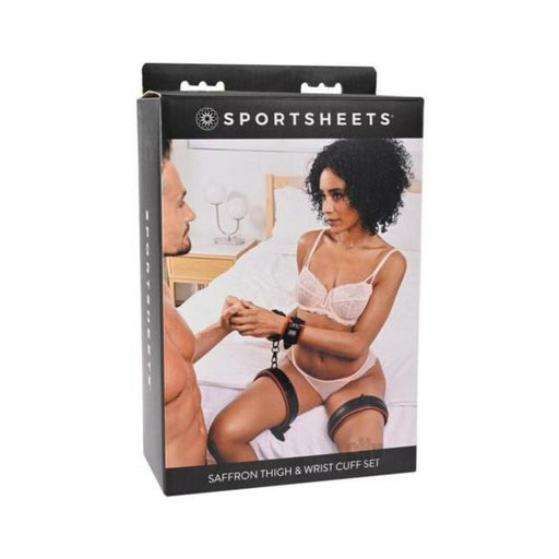 Sportsheets Saffron Adjustable Thigh & Wrist Cuff Set | SexToy.com