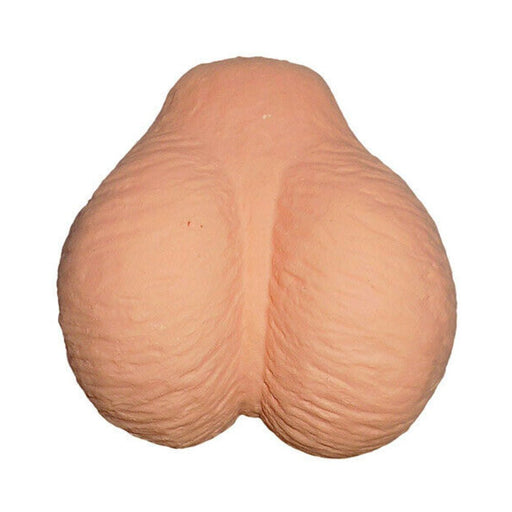 Light brown textured squishy toy shaped like cartoon novelty balls for stress relief and party fun.