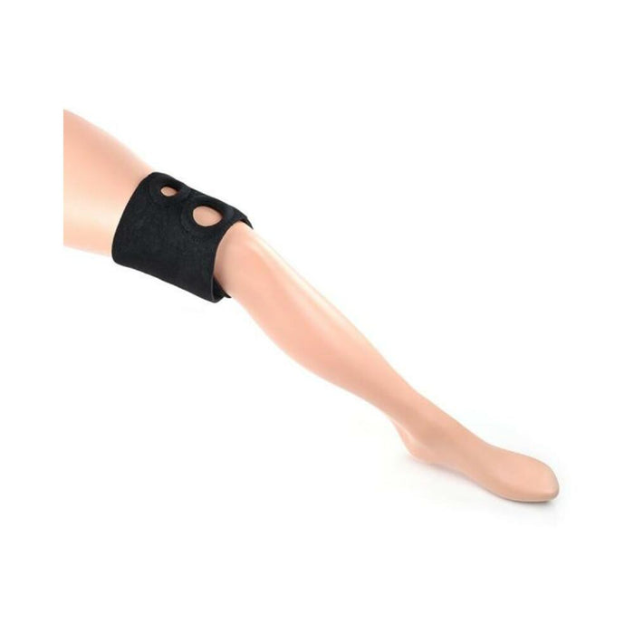 Ss Dual Penetration Thigh Strap-on Harness Black | SexToy.com