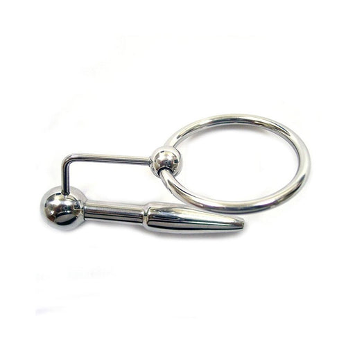 Stainless Steel Urethral Probe & Cock Ring | SexToy.com