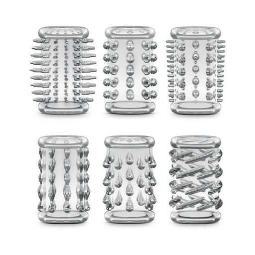 Stay Hard Cock Sleeve Kit Clear 6 Pack - SexToy.com