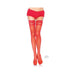 Stay Up Lace Top Thigh High Plus Red - SexToy.com