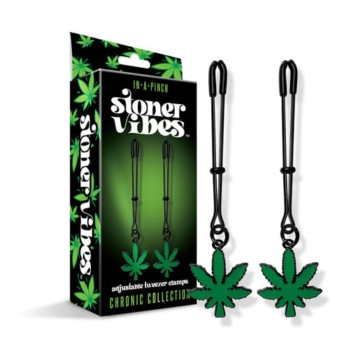 Stoner Vibes Chronic Collection Adjustable Tweezer Nipple Clamps - SexToy.com