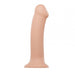 Strap-on-me Dual Density Bendable Dildo XL in nude with suction cup base and flexible design for customizable use.