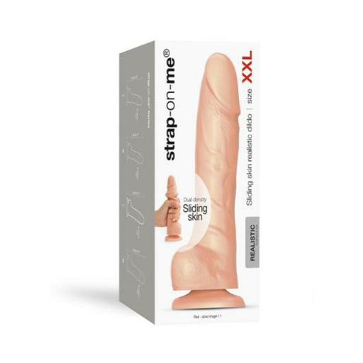 Strap-on-me Sliding Skin Realistic Dildo Xxl Vanilla | SexToy.com