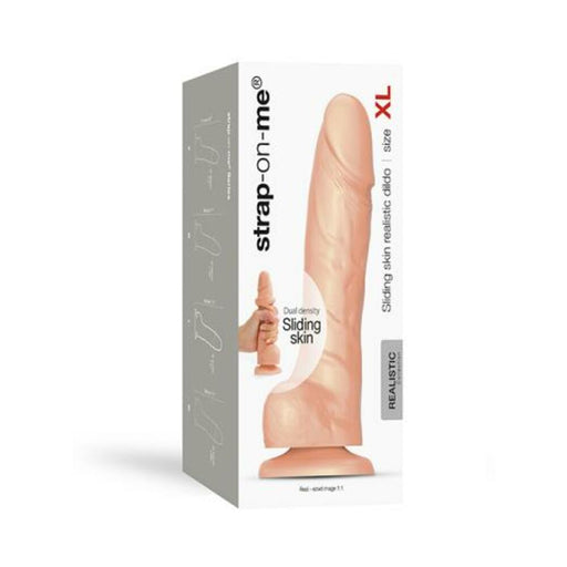 Strap-on-me Xl Sliding Skin Realistic Dildo Vanilla | SexToy.com