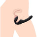 Strap U Slim Rider Ribbed Vibrating Strapless Strap On | SexToy.com