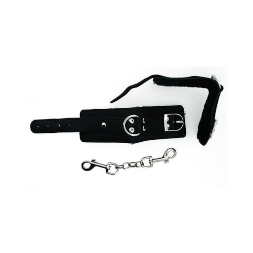 Strapped Black Leather Cuffs | SexToy.com