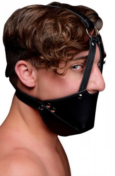 Strict Mouth Harness with Ball Gag Black O/S | SexToy.com