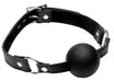 Strict XL 2 Inches Silicone Ball Gag Black O/S | SexToy.com