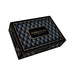 Black tufted game box with gold trim labeled Strip or Tease, designed for playful adult entertainment.