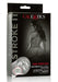 Packaging of CalExotics Stroke It Tight Pussy Ass Clear Stroker with product image and branding on black background.