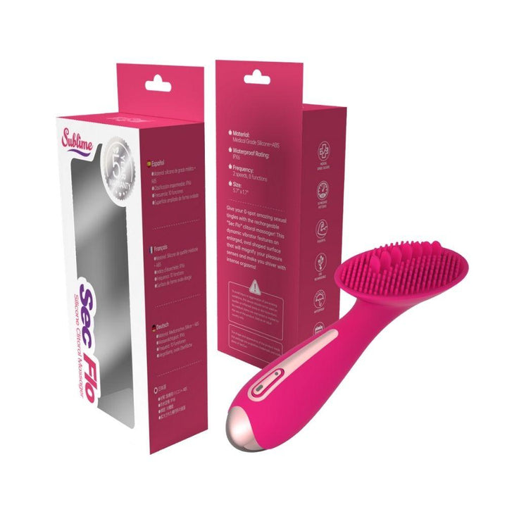 Sublime Sec Flo Silicone Clitoral Massager Pink - SexToy.com