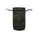 Black large drawstring Sugar Sak toy storage bag with BioShield 75 lining for hygiene and protection.