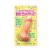 Super Fun Big Penis novelty candle in pink with realistic shape, packaged on a colorful yellow card by Candyprints.