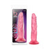 Blush B Yours Sweet n Hard 5 realistic pink dildo with suction cup base and packaging on white background.