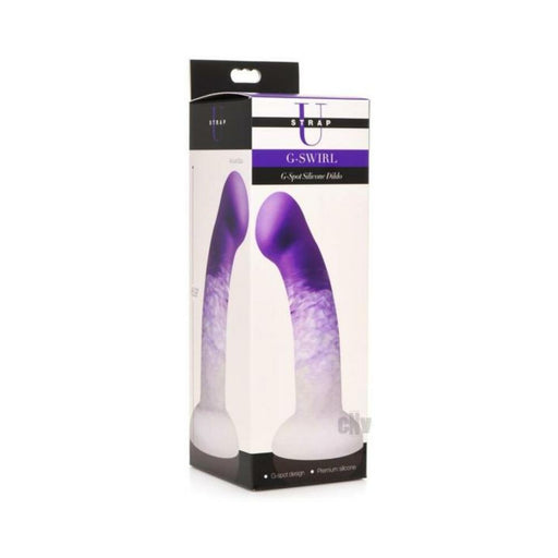 Swirls G-spot Silicone Dildo - Purple - SexToy.com