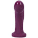 Currant-colored Tantus Adam Super Soft semi-realistic dildo with a smooth texture and wide base.