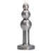 Silver Tantus Bard with graduated bulb design and flared base for safe use.