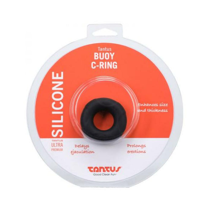 Tantus Buoy C-ring - Medium - Onyx | SexToy.com