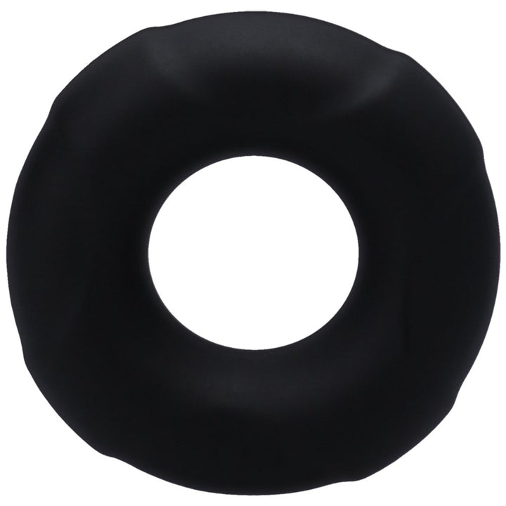 Black soft silicone Buoy C-ring with a smooth, slightly textured surface and circular shape.