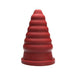 Red silicone Cone Ripple with progressive ridges and a wide base for comfortable use.