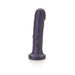 Midnight purple Goliath vibrator with realistic texture and a sturdy base on a white background.