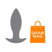 Silhouette of a tapered plug next to an orange shopping bag icon labeled Grab Bag.